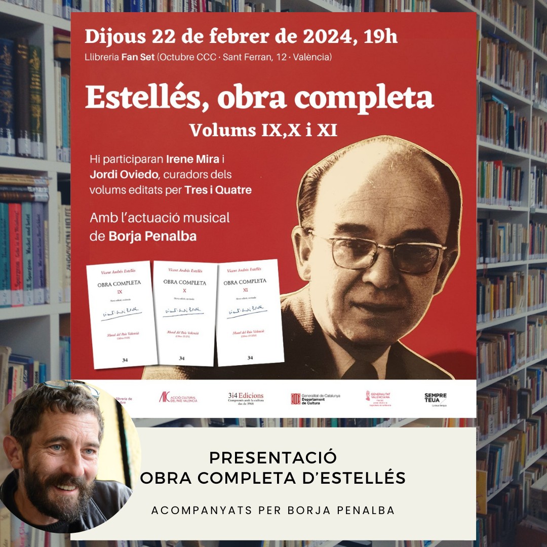 Presentació Obra completa d’Estellés a València 22/02/2024
