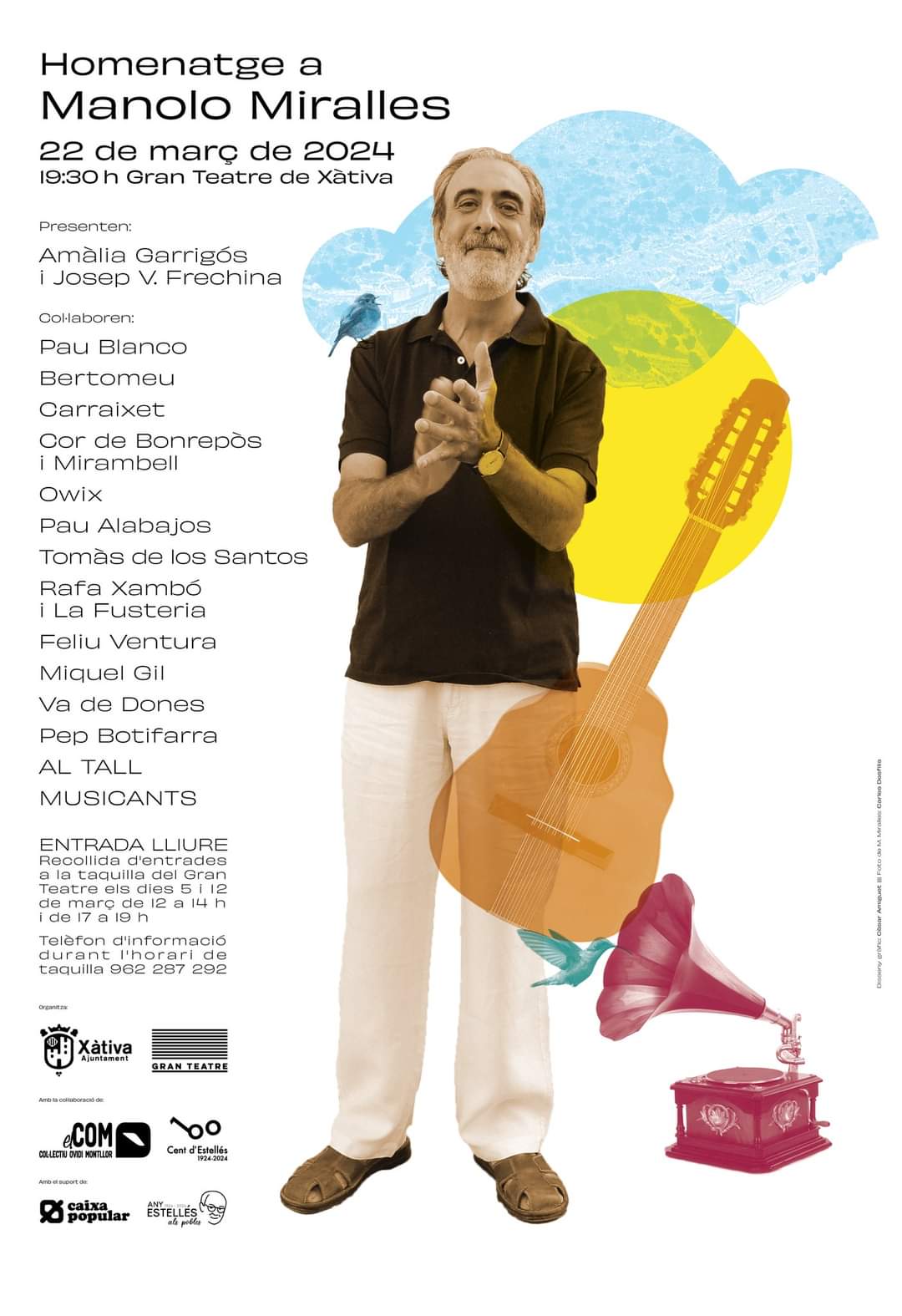 Homenatge a Manolo Miralles a Xàtiva 22/03/2024