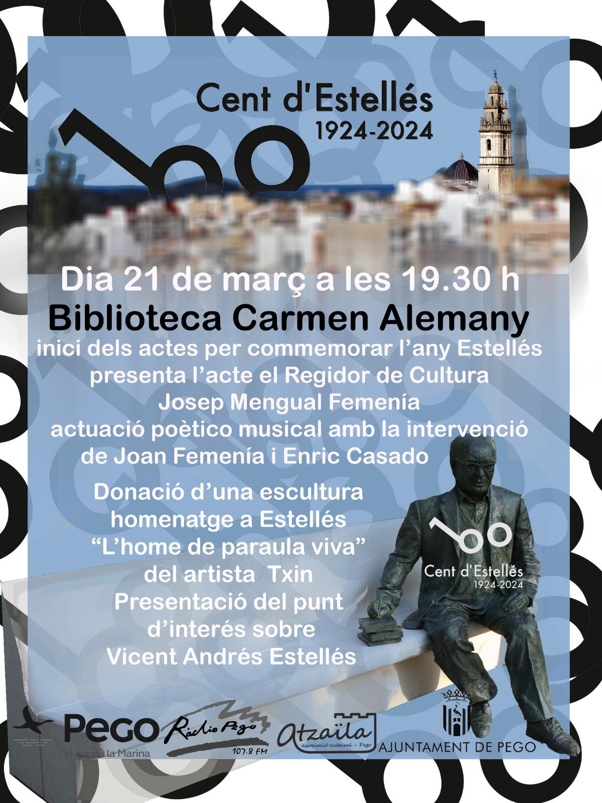 Inauguració any Estellés a Pego 21/03/2024